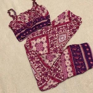 Shein Harem pants with cropped top  set